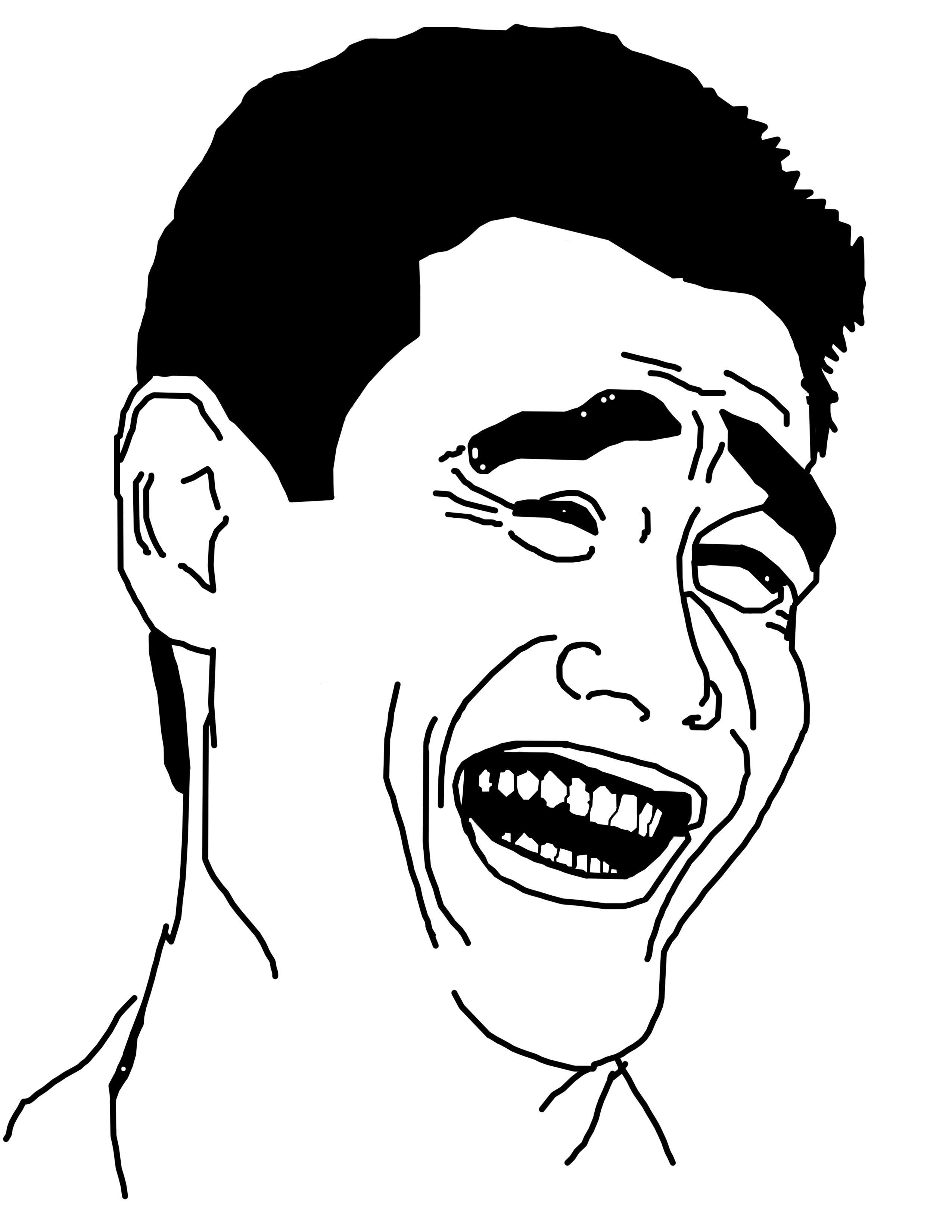 A laughing man